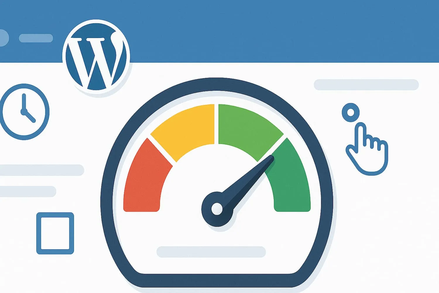 Website performance dashboard showing Core Web Vitals metrics and optimization tools