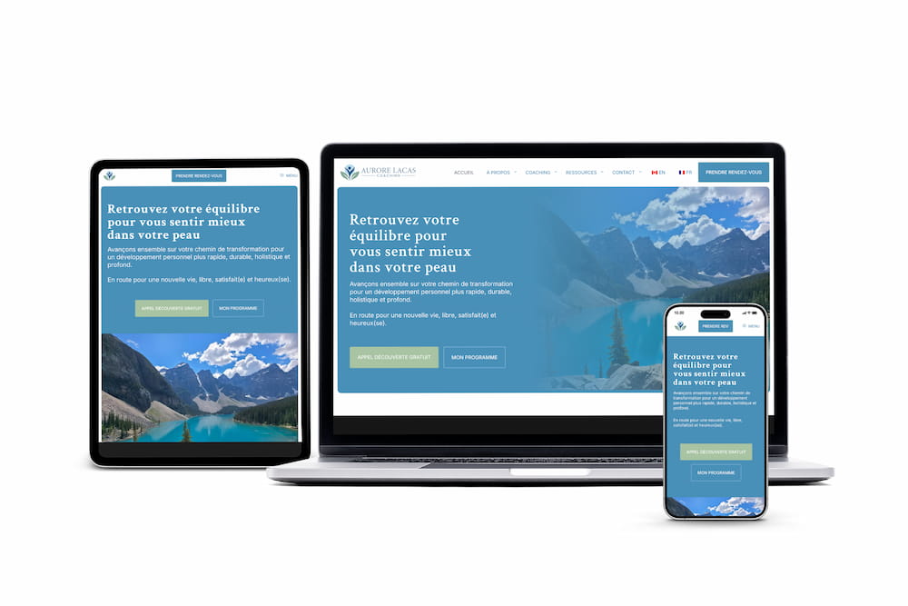 Aurore Lacas Coaching website branding