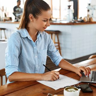 small business owner woman laptop