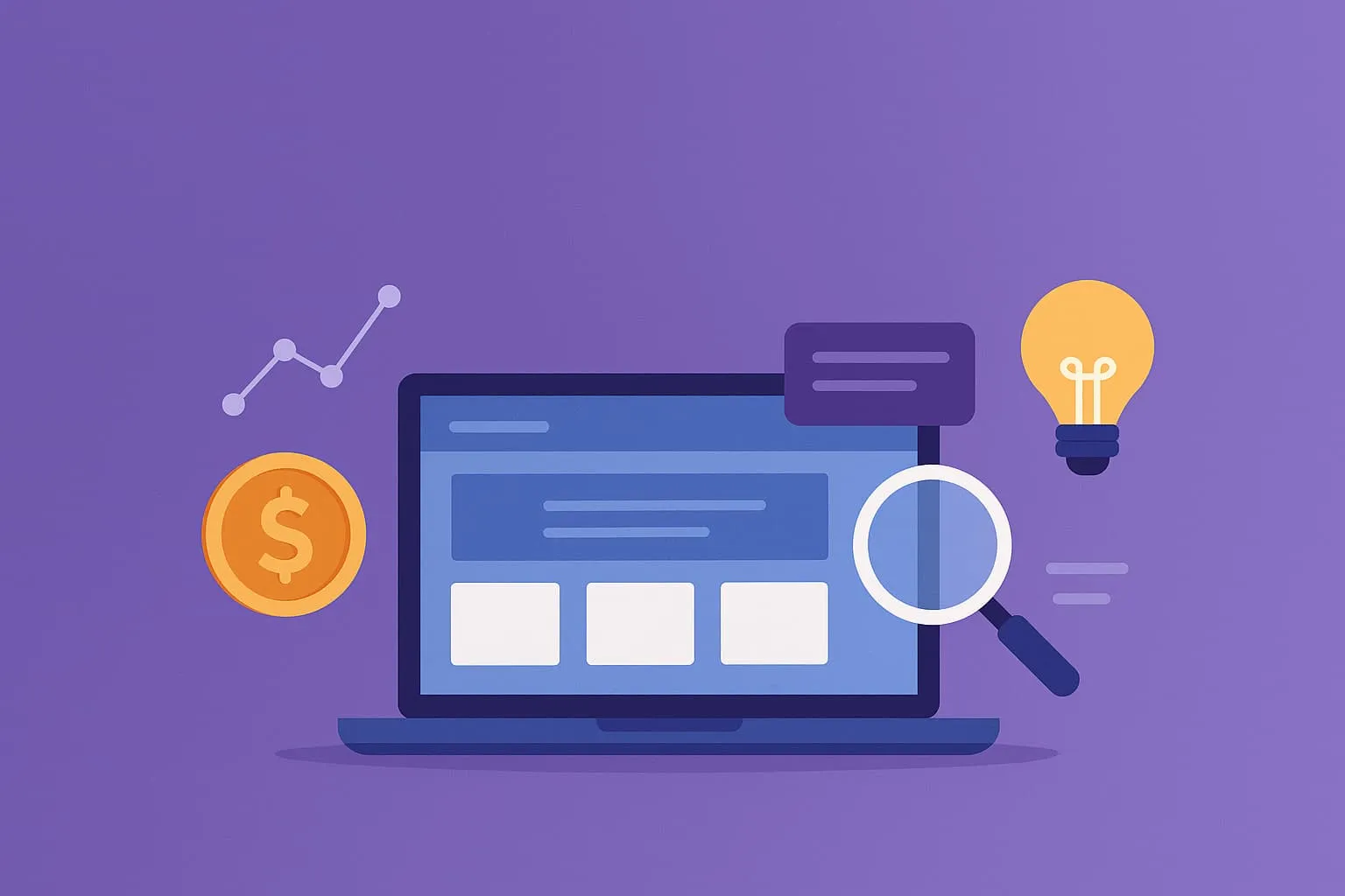 Business owner reviewing website pricing options on a laptop