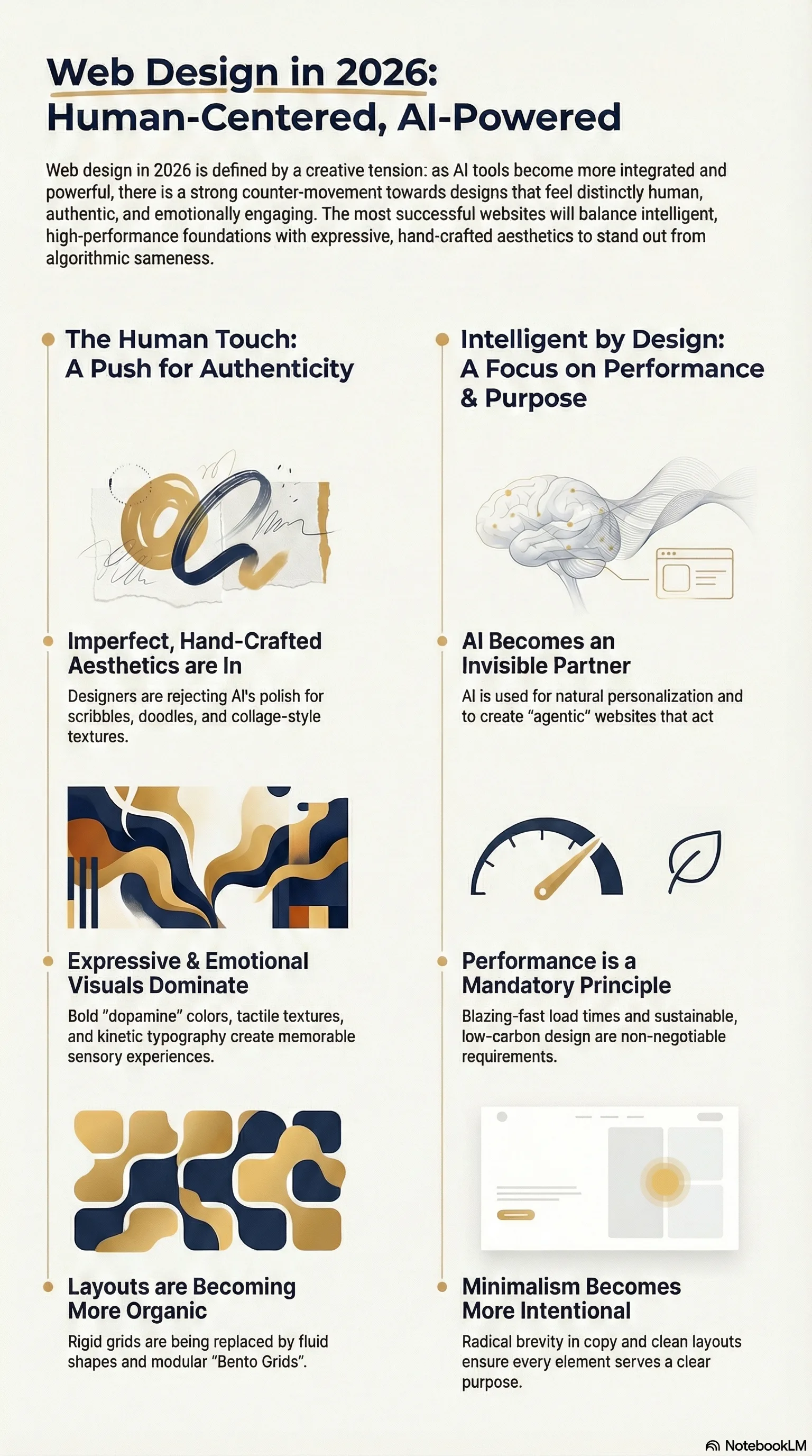 Web design trends for 2026 focused on human-centered design and AI-powered performance